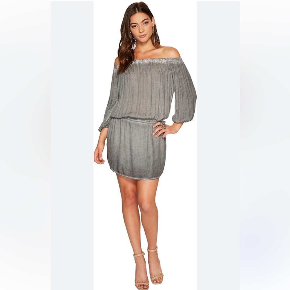 YFB CLOTHING Aletta Dress in Iron Oil Wash - Picture 12 of 13